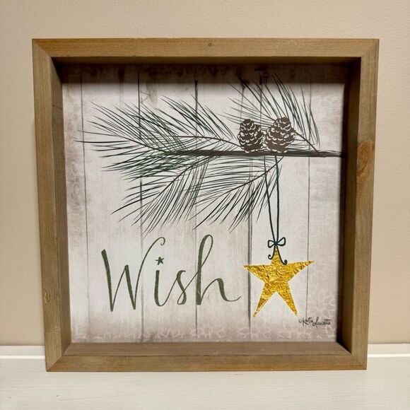 Other - “Wish” Winter Wall Sign | Shelf Decor | Christmas
